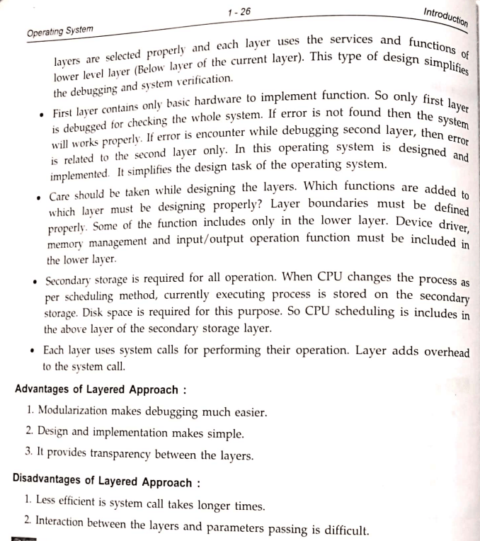 structure of Operating System